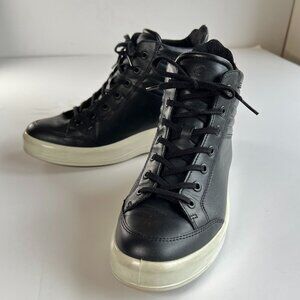 Ecco Leather High Top Sneakers Size 40 (9-9.5)